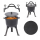 Чугунный котелок Garden Line BBQ3710 8 л Серый