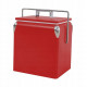 Портативний туристичний стальний холодильник в ретро стилі 13 л ESTI&ESTA CM-3200-A-MP червоний автохолодильник