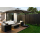 Парасоля садова з нахилом 250 см Garden Line MINI ROMA GAO5378, сіра