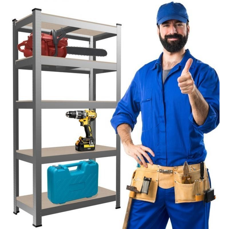 Стелаж складський металевий 180x90x40см плита 4см Вага 29кг 2шт в коробці
