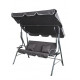 Качели садовые с подушками и подстаканниками 170х110х153 см Bass Polska BH 10030, антрацит