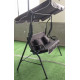 Качели садовые с подушками и подстаканниками 170х110х153 см Bass Polska BH 10030, антрацит