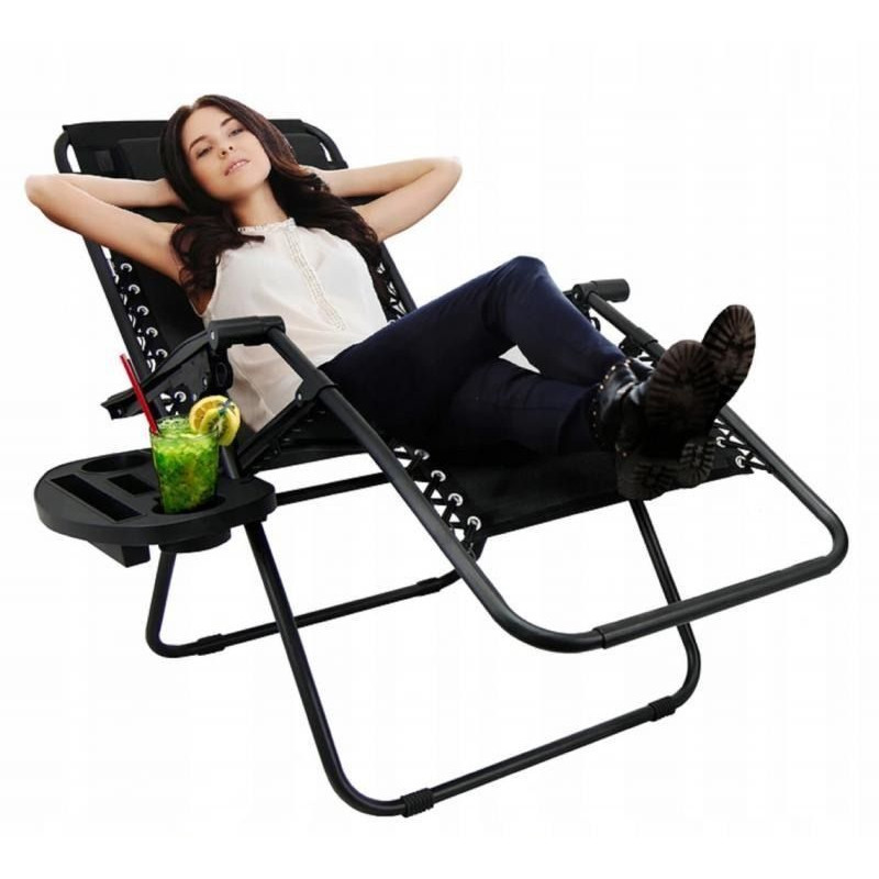 Шезлонг розкладний зі столиком Garden Line LEZ5934 176х65х106 см