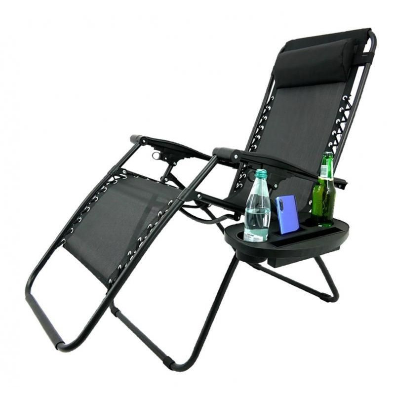 Шезлонг розкладний зі столиком Garden Line LEZ5934 176х65х106 см