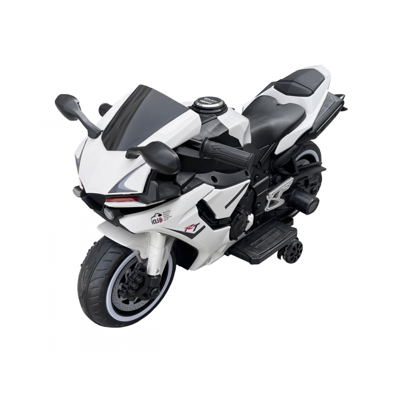 Дитячий акумуляторний мотоцикл, електромотоцикл VOLSO VS1900W білий 12V 40W, 4.5Ah від 3 років, навантаження до 40 кг