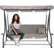 Качели садовые 210x120x170 см Garden Line KRE3095, серая