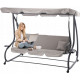 Качели садовые 210x120x170 см Garden Line KRE3095, серая
