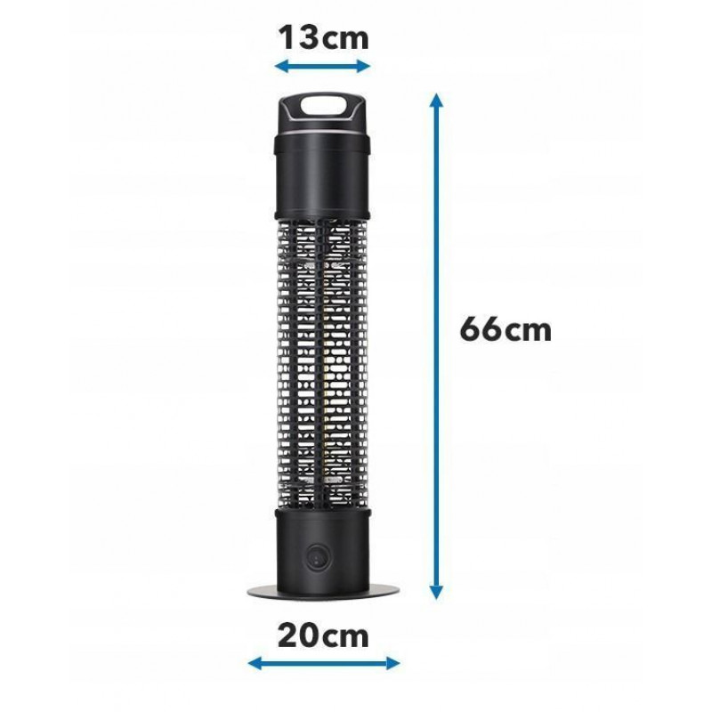 Інфрачервоний обігрівач для дому та тераси 1200W Bass Polska BH 41569 підлоговий