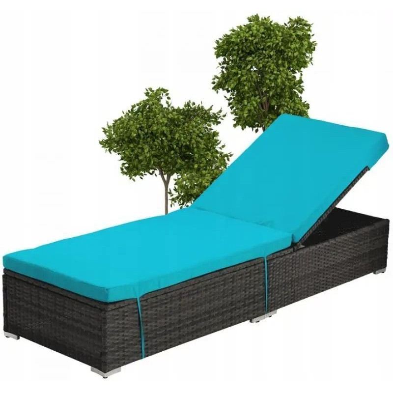 Шезлонг раскладной Garden Line ABI3548, синий