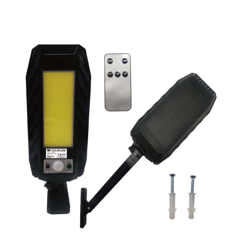 Уличный фонарь на солнечных батареях с датчиком движения, 160 Вт, LED COB Bass Polska 5919