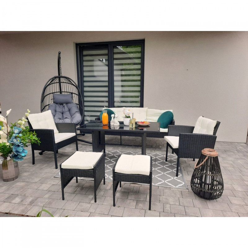 Комплект садових меблів Garden Line VADUZ Чорний SAD9583