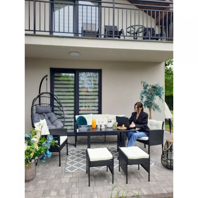 Комплект садових меблів Garden Line VADUZ Чорний SAD9583