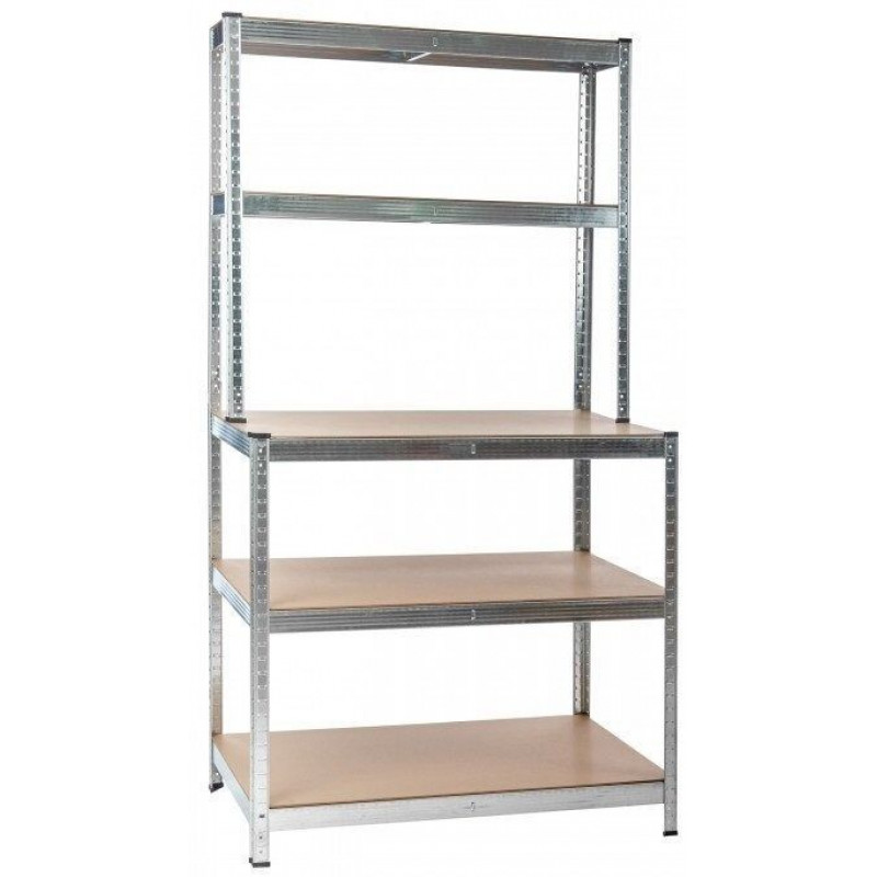 Стеллаж металлический 100x30/60x180 150 кг Mirpol MIR-RMG-N150