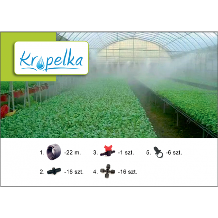 Система туманоутворення "Kropelka" для теплиці 24м2