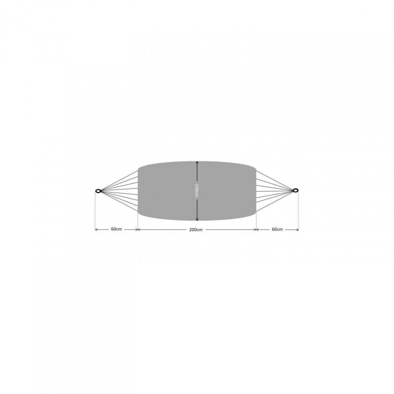 Гамак Garden Line 200x150 см Жовтий 200kg HAM2542