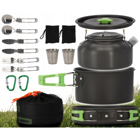 Набір туристичного металевого посуду для походів Garden Line CAM6834