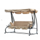 Гойдалка садова з навісом 210x120x170 см GardenLine KRE0759, бежева