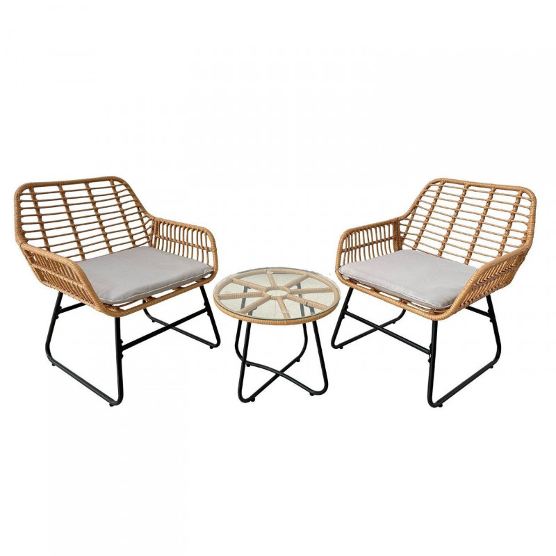 Комплект садових меблів Garden Line LEUCA Сірий ABI3408