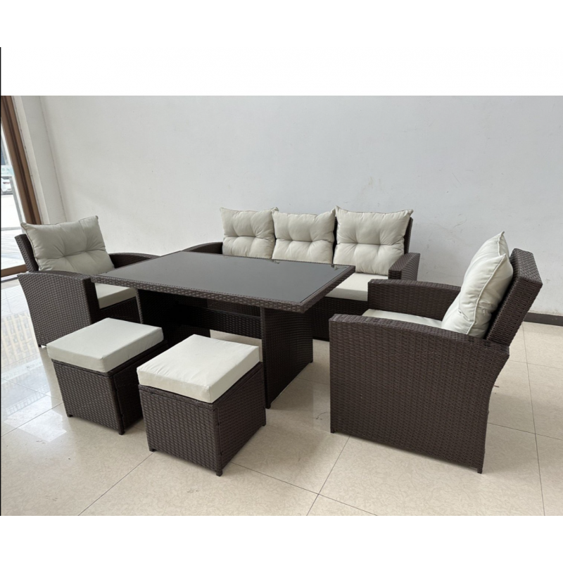 Садовая мебель из ротанга GardenLine ABI8805 MARINNE III комплект 6 шт., коричневый