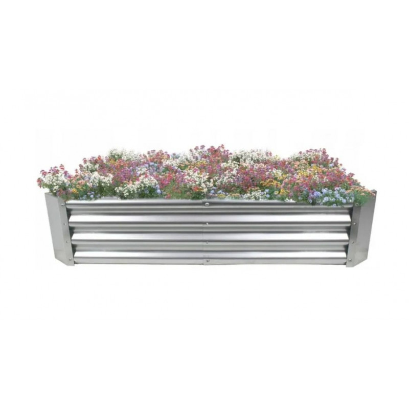 Висока грядка прямокутна оцинкована, 240х120х30 см Garden Line ZAK8304