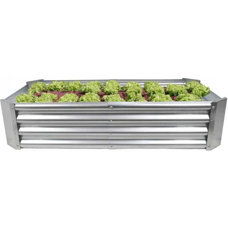 Висока грядка прямокутна оцинкована, 240х120х30 см Garden Line ZAK8304