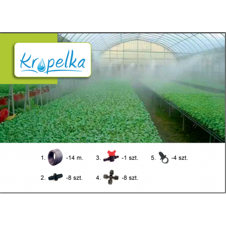 Система туманоутворення "Kropelka" для теплиці 10м2