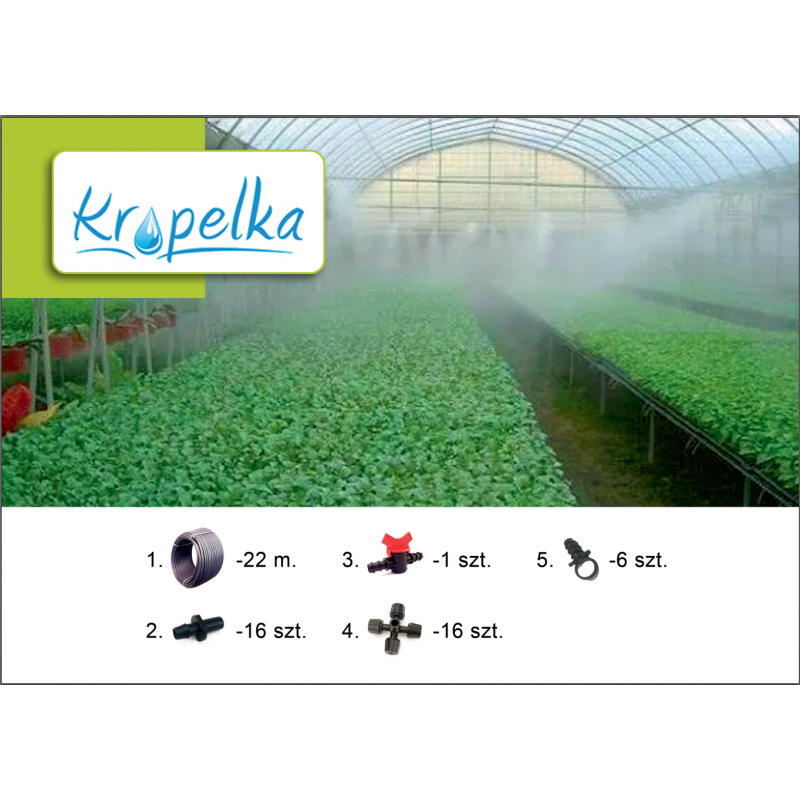 Система туманоутворення "Kropelka" для теплиці 24м2