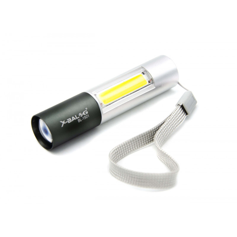 Ручний ліхтар Police BL-1501, ЗУ microUSB, Zoom, XPE+COB