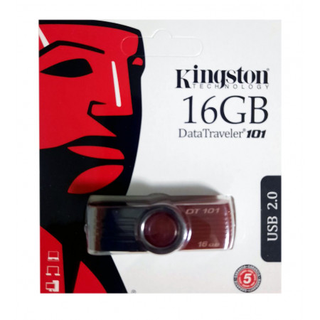 USB флеш накопичувач Kingston DT101 16Gb Red (DT101 G2) (Гарантія 3 роки)