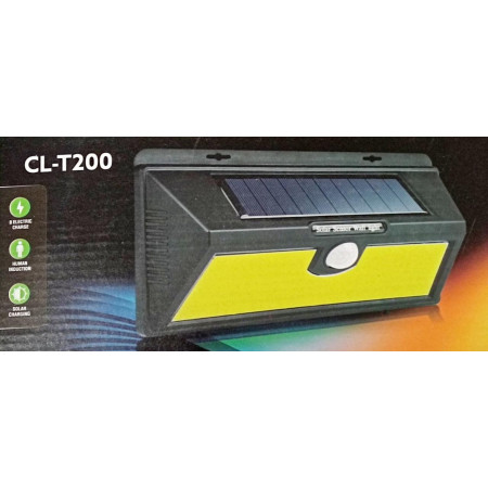 Настінний ліхтар з сонячною панеллю / датчик - руху - освітлення CL-T200 + solar / WD446