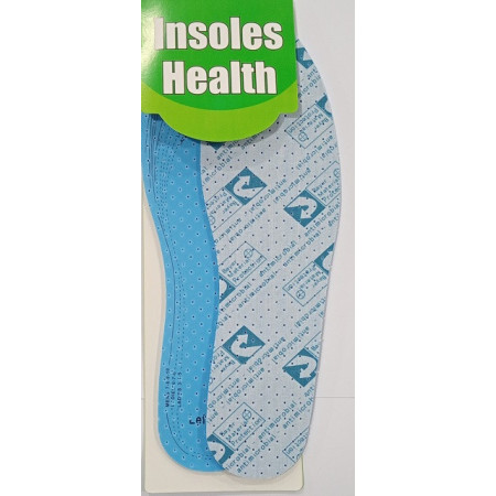 Стельки універсальні антимікробні м'які Insoles Health №4 (СИНЬО-ГОЛУБІ)