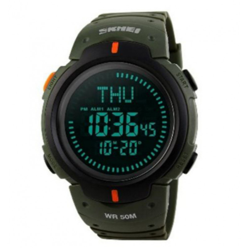 Часы наручные SKMEI 1231AG, ARMY GREEN, Compass, 9738