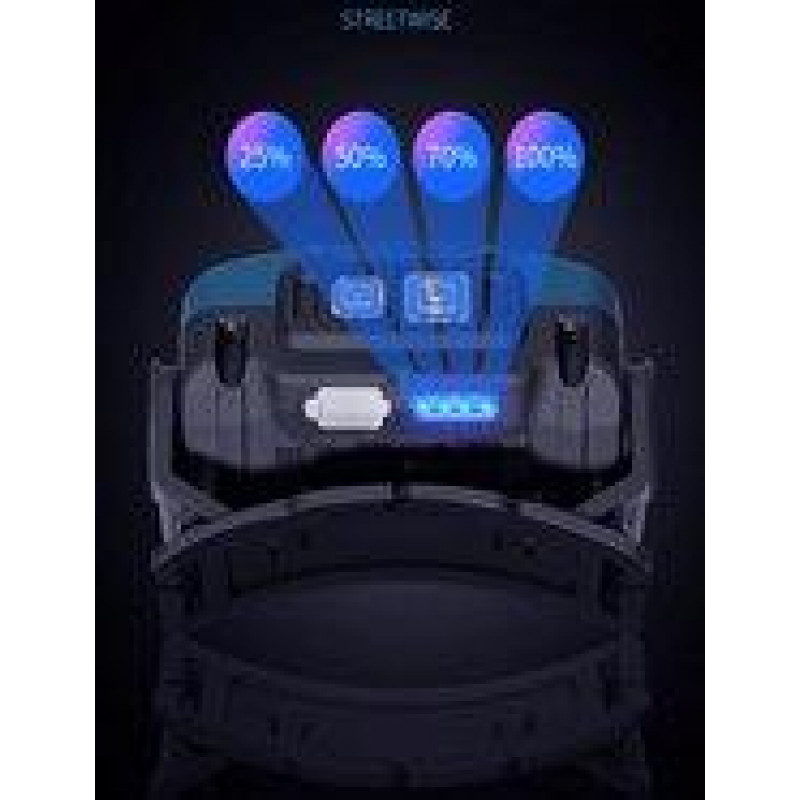 Налобний ліхтар Rablex RB956, жовтий+білий+червоний, 4хCOB, Сенсор, акум, Type-C