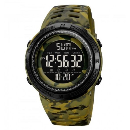 Часы наручные SKMEI 2070CMGNBK, ARMY GREEN CAMO-BLACK, 9785