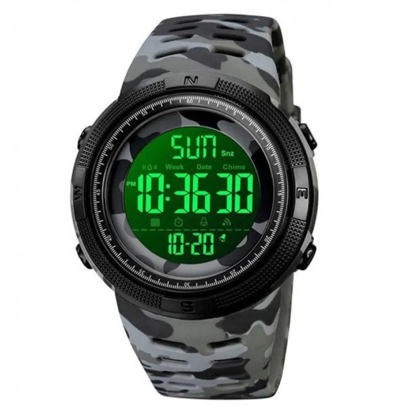 Часы наручные SKMEI 2070CMGYBK, GRAY CAMO-BLACK, 9786