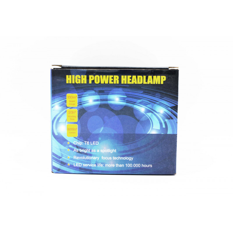 Налобний ліхтар Bailong BL-T32-P50 LED, 2х18650, Акк., Zoom, 220V-12V