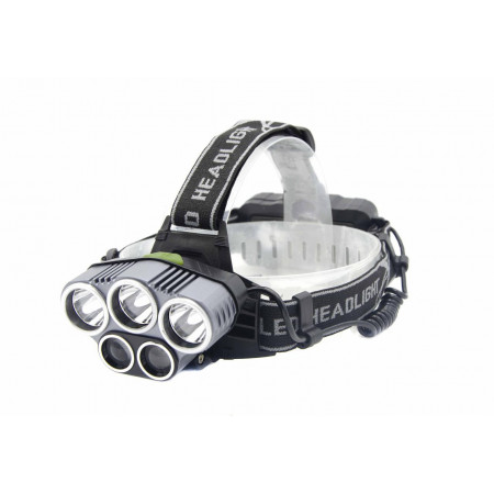 Налобний ліхтар K-85-T6, Акк., 5xT6 LED, Zoom