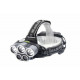 Налобний ліхтар K-85-T6, Акк., 5xT6 LED, Zoom