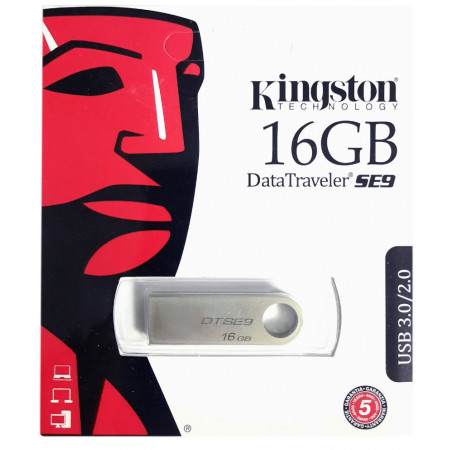 USB флеш накопичувач Kingston SE9 16Gb (DTSE9H) (Гарантія 3 роки)