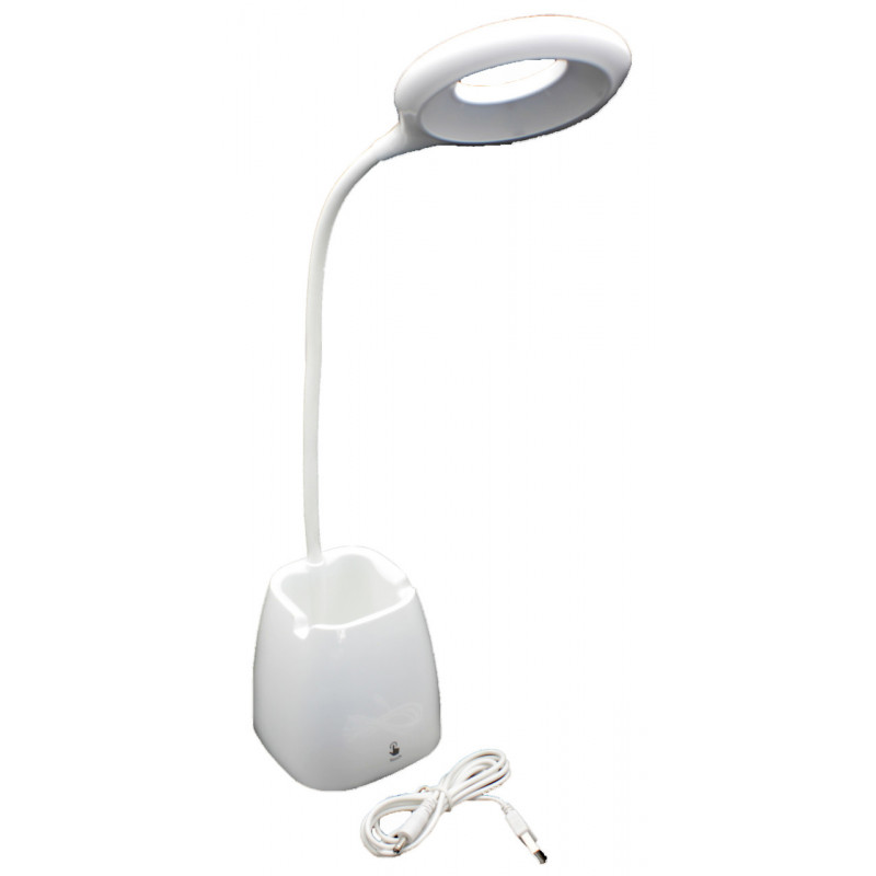 Настольная LED лампа аккумуляторная на 18650/microUSB (сенсорный выключатель) 1128 - WD477