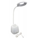 Настольная LED лампа аккумуляторная на 18650/microUSB (сенсорный выключатель) 1128 - WD477