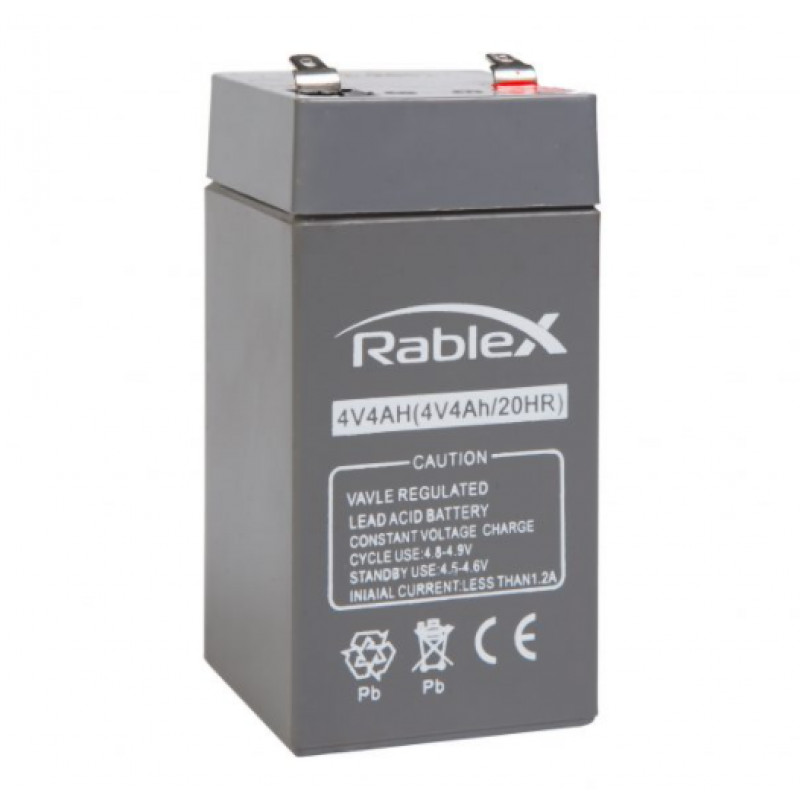 Акумуляторна батарея Rablex 4V 4.5Ah (RB445), свинцево-кислотна (SLA)
