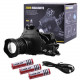 Налобний ліхтар T70Pro, HP70, 3х18650, ЗУ MicroUSB, P50 LED, Zoom