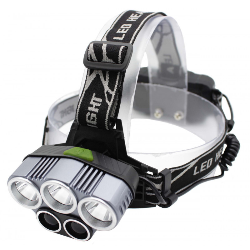 Налобний ліхтар K-85-T6, Акк., 5xT6 LED, Zoom