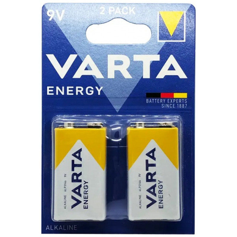 Батарейка Varta Energy Крона 6F22 / 9V / Алкалінова
