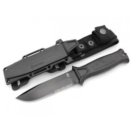 Ніж мисливський Bear Grylls Gerber ЧОРНИЙ 539-6 / 25 см / 11 см