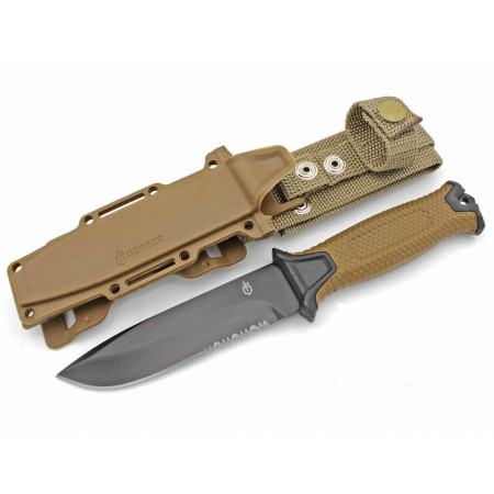Ніж мисливський Bear Grylls Gerber КОРИЧНЕВИЙ 539-4 / 25 см / 11 см