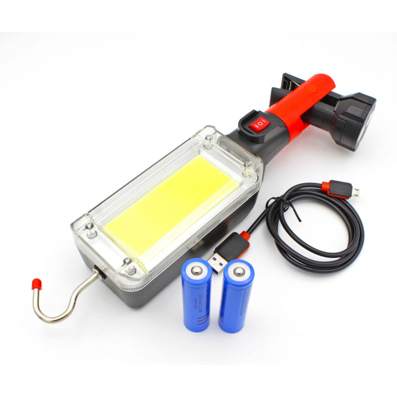 Ліхтар для кемпінгу WD355, ZJ-8859, micro USB, гачок, магніт, прищіпка, 2X18650