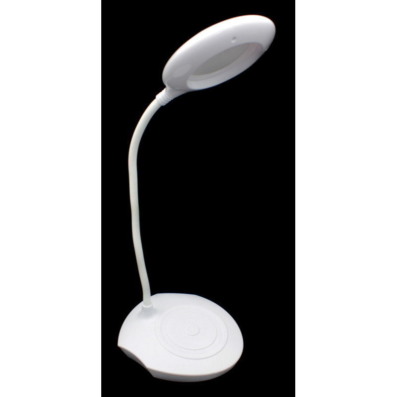 Настольная LED лампа аккумуляторная JL-816A на 18650/microUSB (сенсорный выключатель)