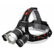 Налобний фонар BORUIT RJ3001, Акк., T6 LED, ZOOM, автомобільна зарядка